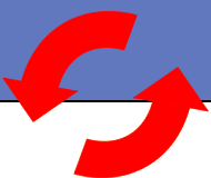 Cycle logo - two arrows making an open circle